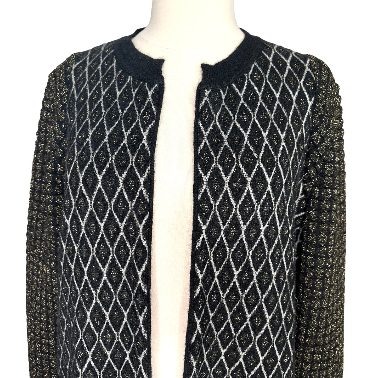 Open Front Sweater - L