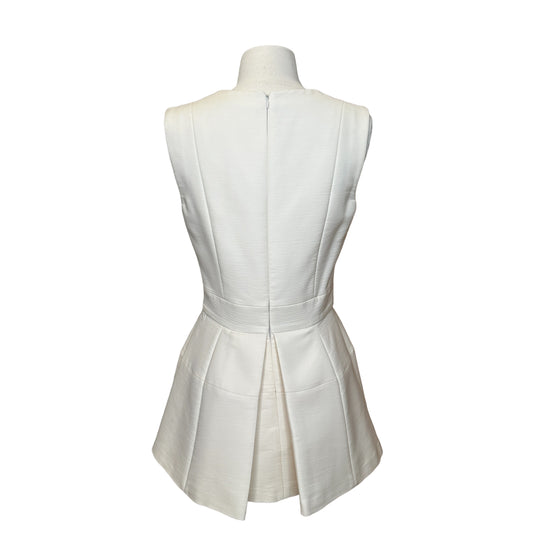 Ivory Peplum Top - M