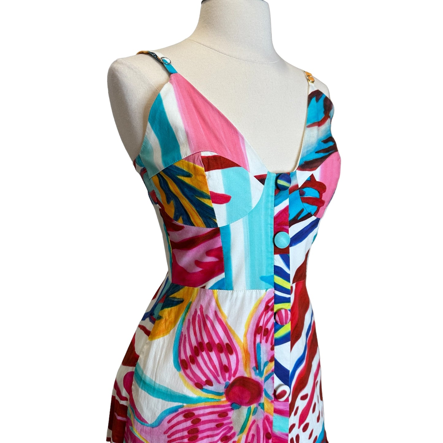 Multicolor Floral Dress - 4
