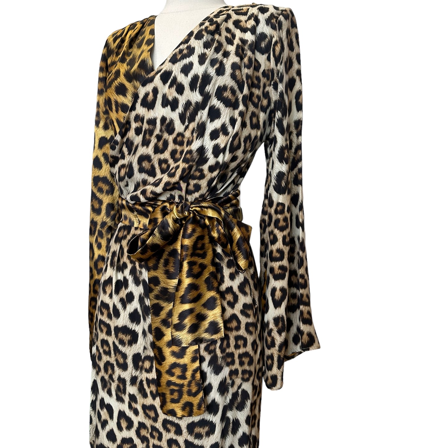 Leopard Silk Dress - S