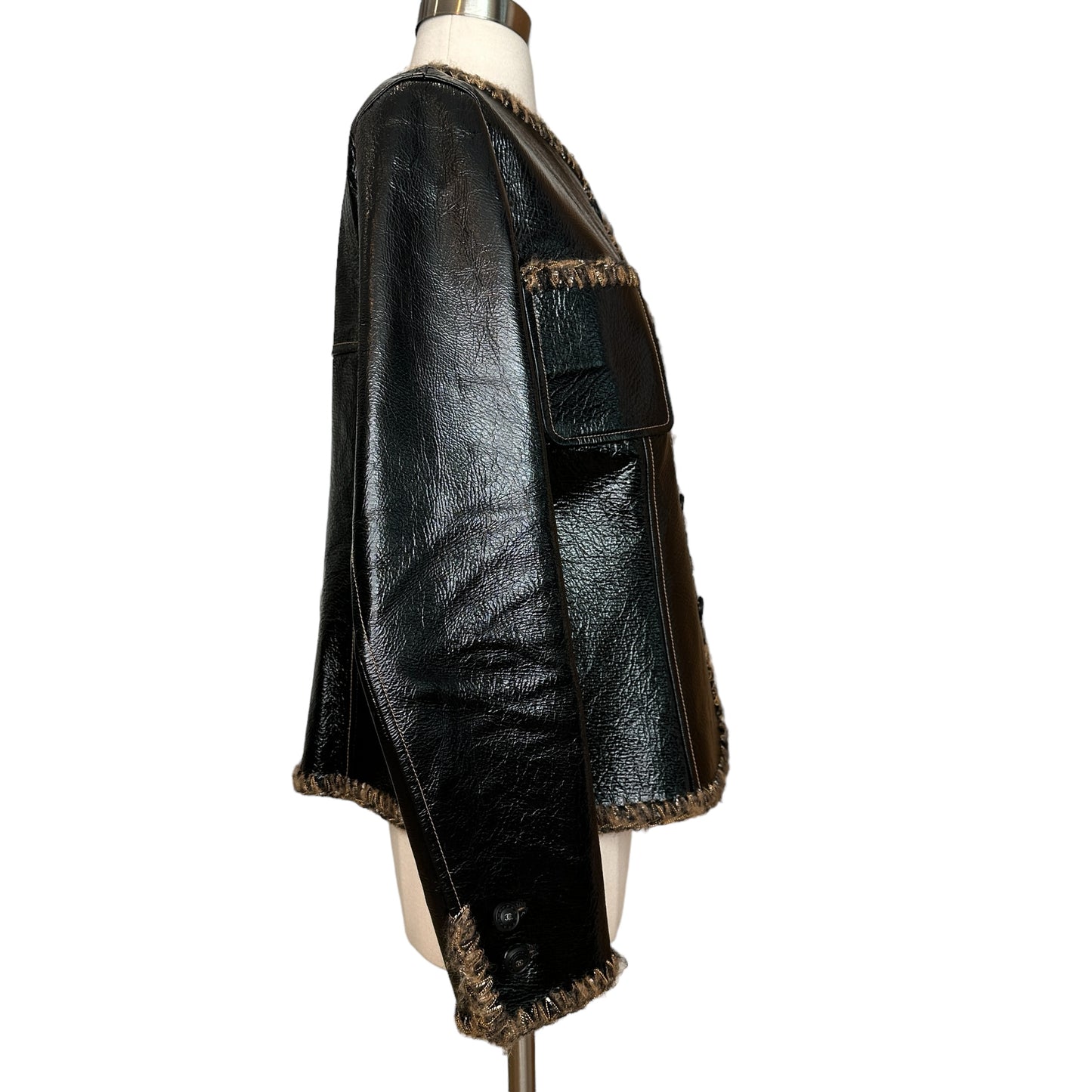 Reversible Leather Jacket - L