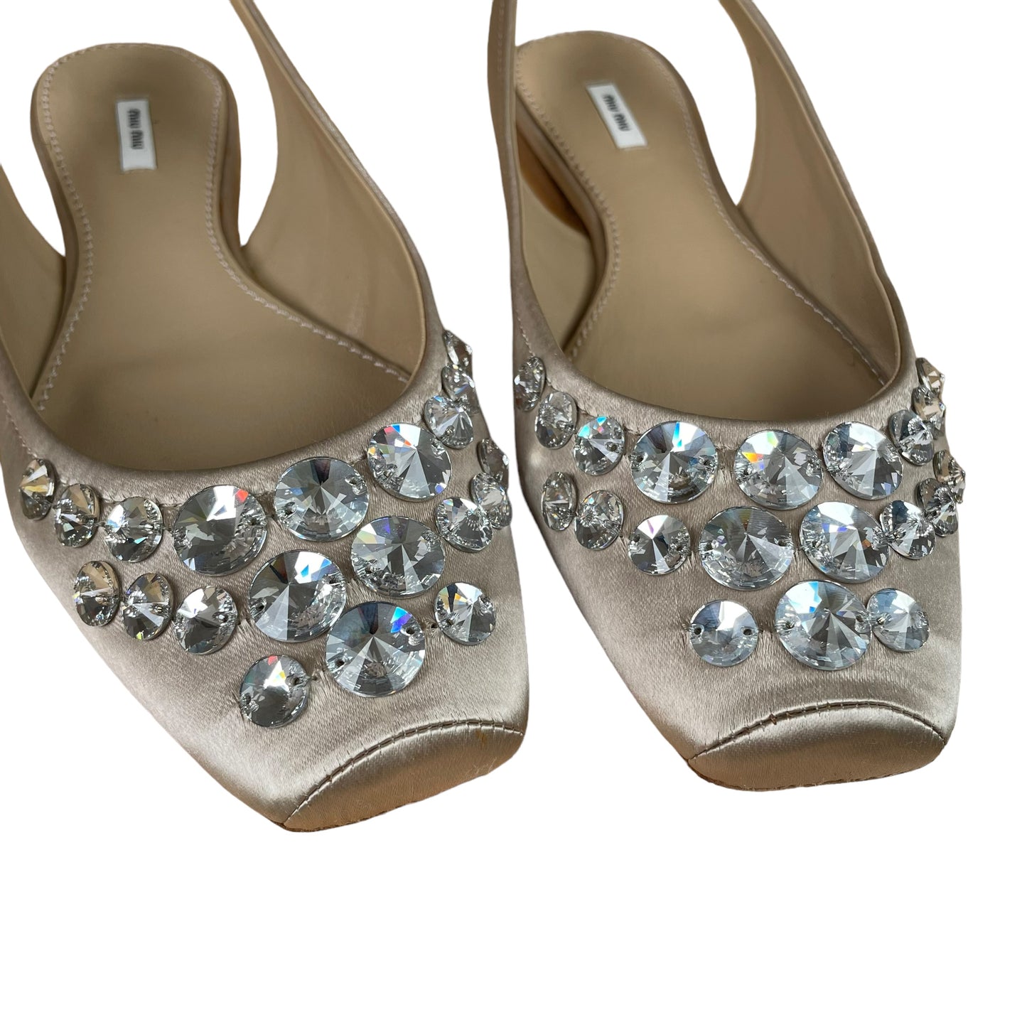 Crystal Slingback Ballet Flats - 7