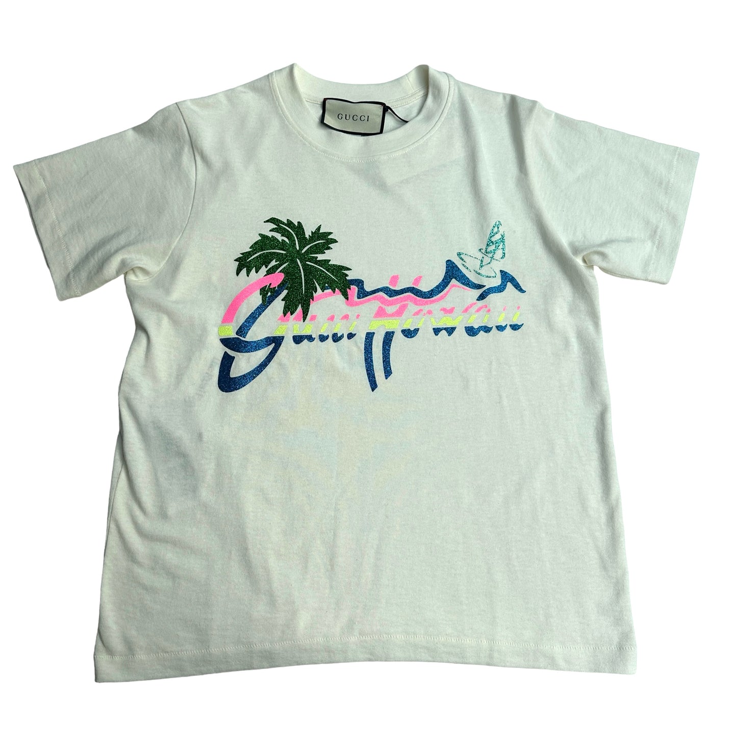 "Gucci Hawaii" Glitter T-Shirt - XS