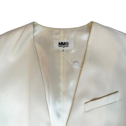 White Sleeveless Dress - M