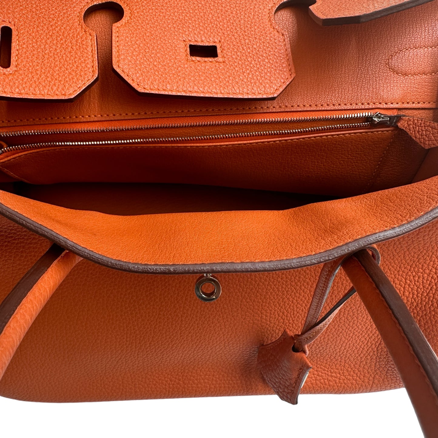 Orange Togo Birkin 35 Bag