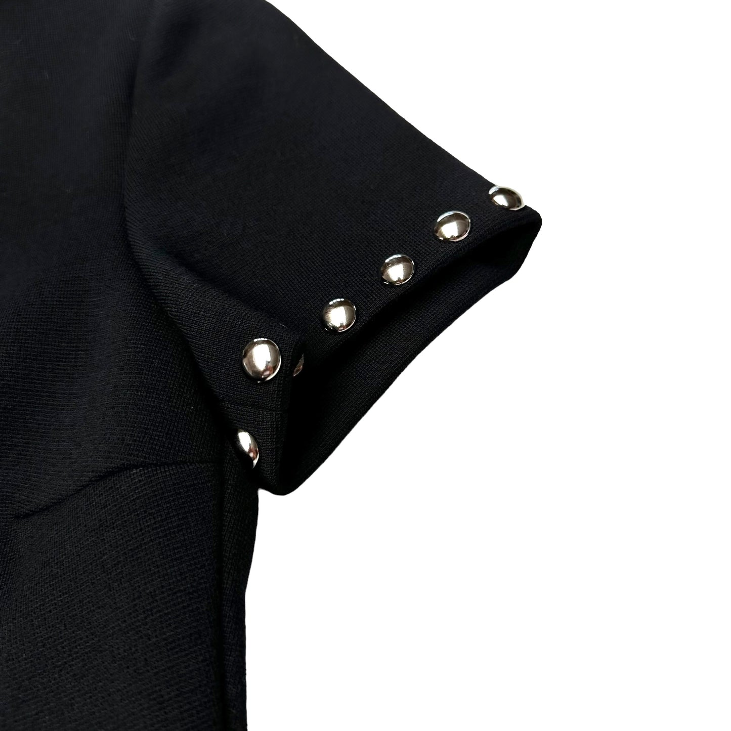 Black Studded Mini Dress - S