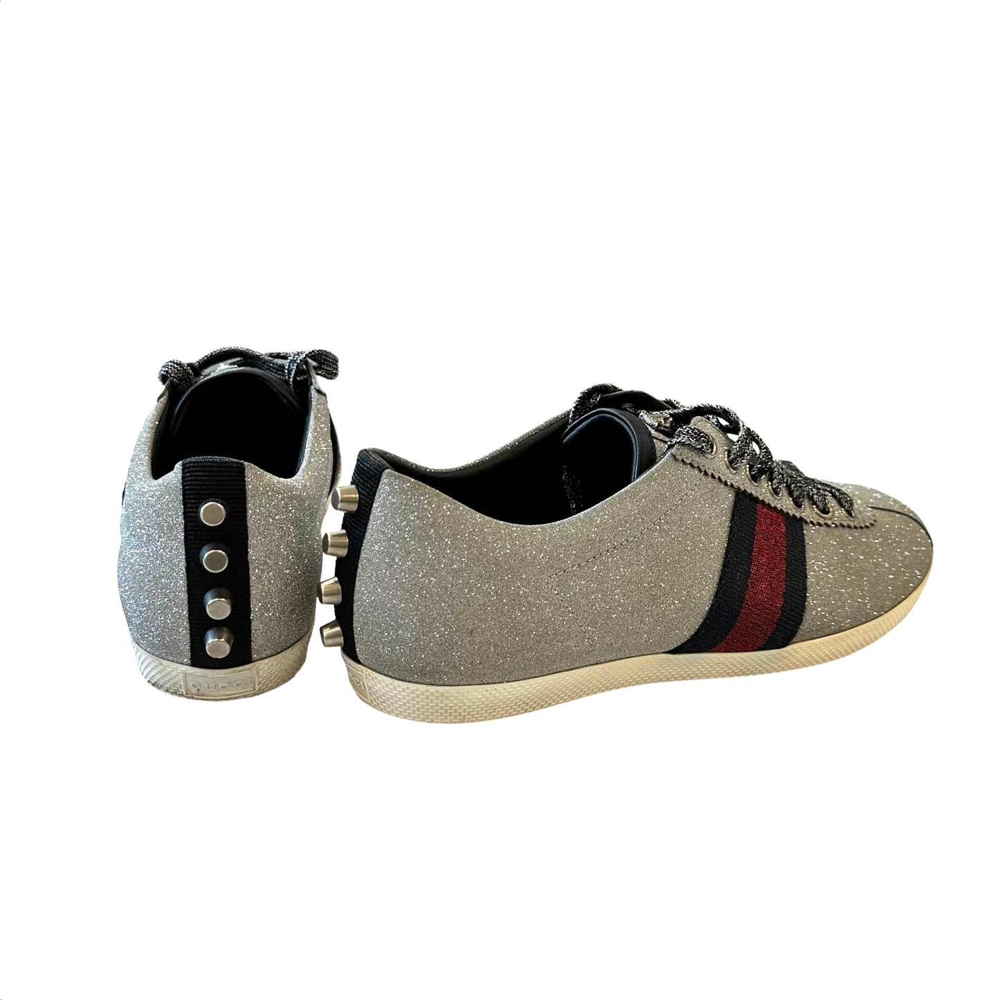 Silver Sparkles Sneakers - 9