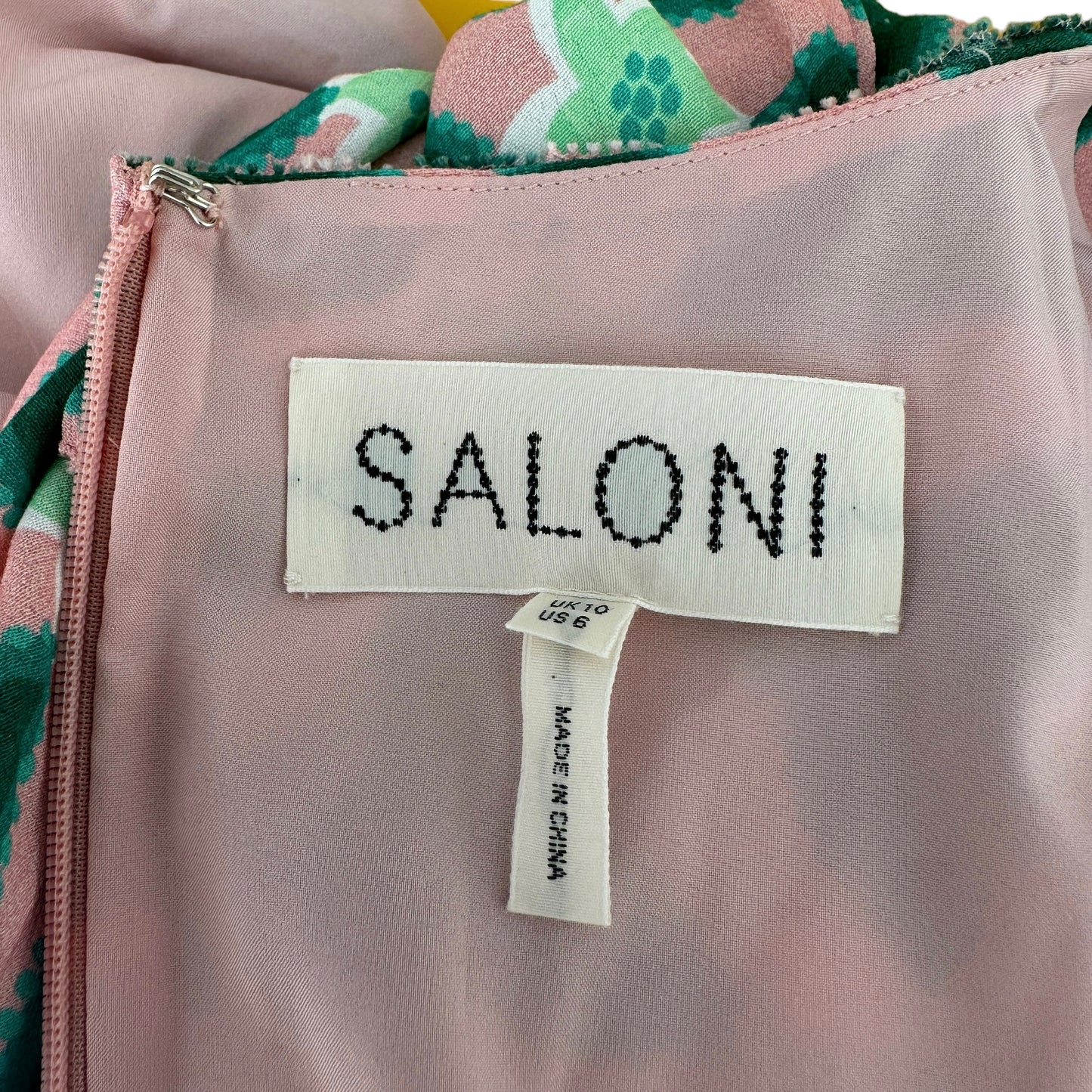 Green & Pink Maxi Dress - M