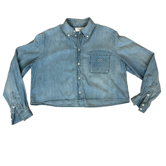 2022 Logo Oversized Cropped Shirt - XS