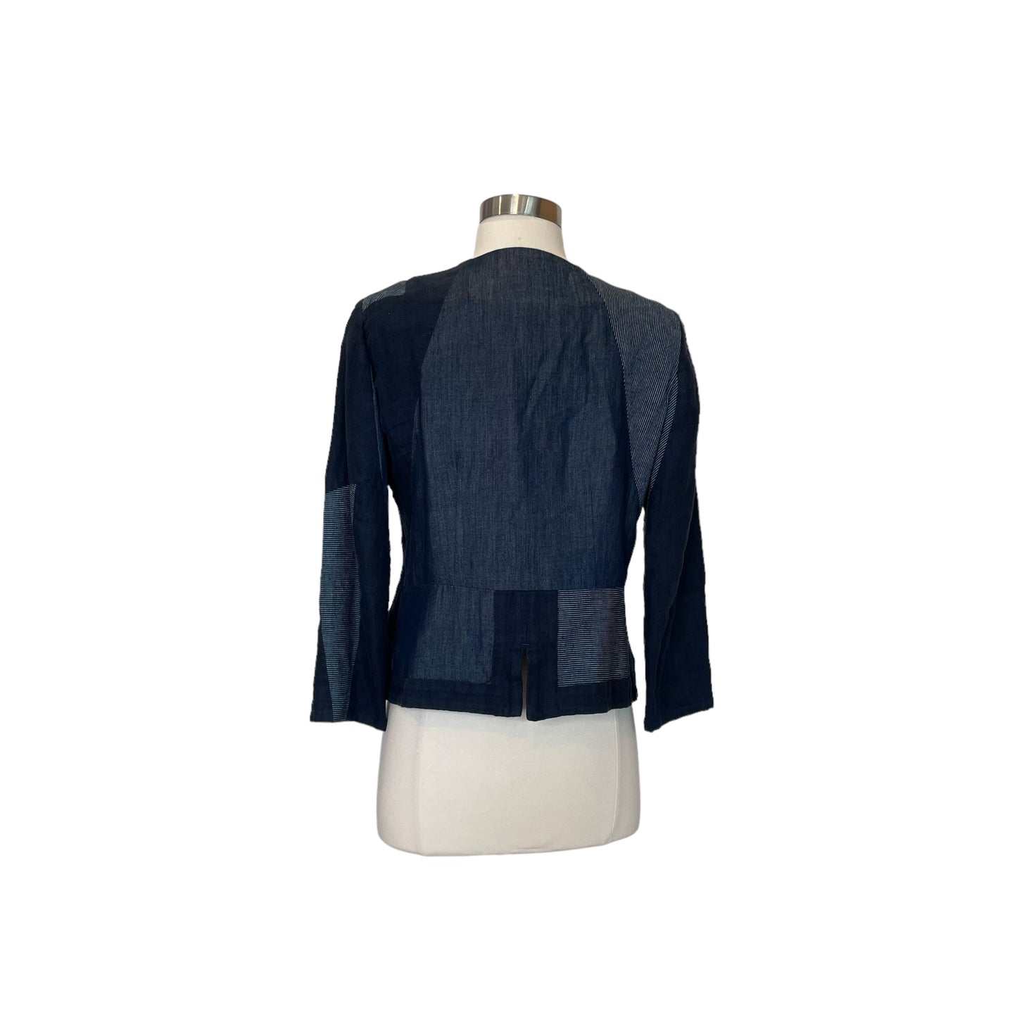 Navy Patchwork Jacket - 40