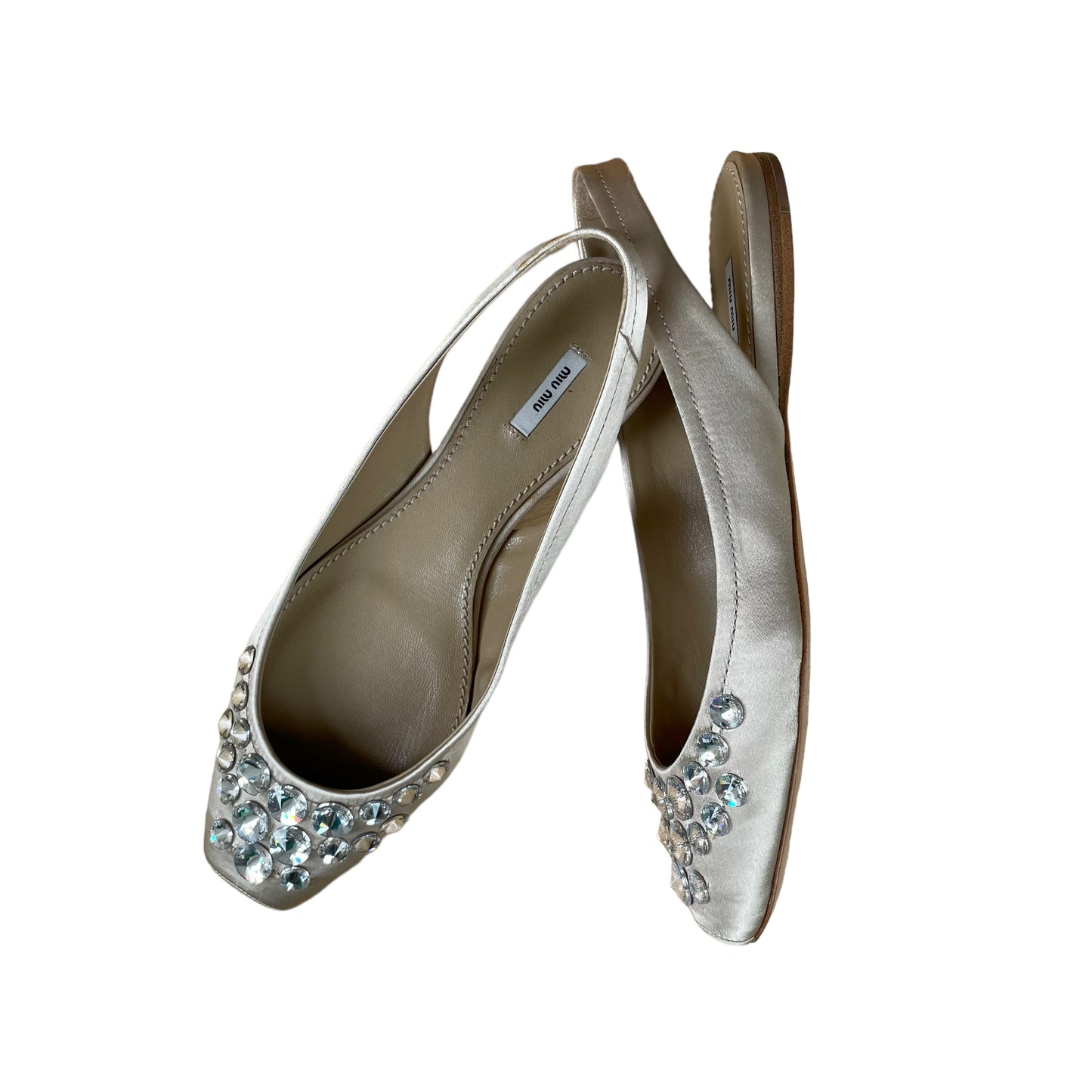 Crystal Slingback Ballet Flats - 7