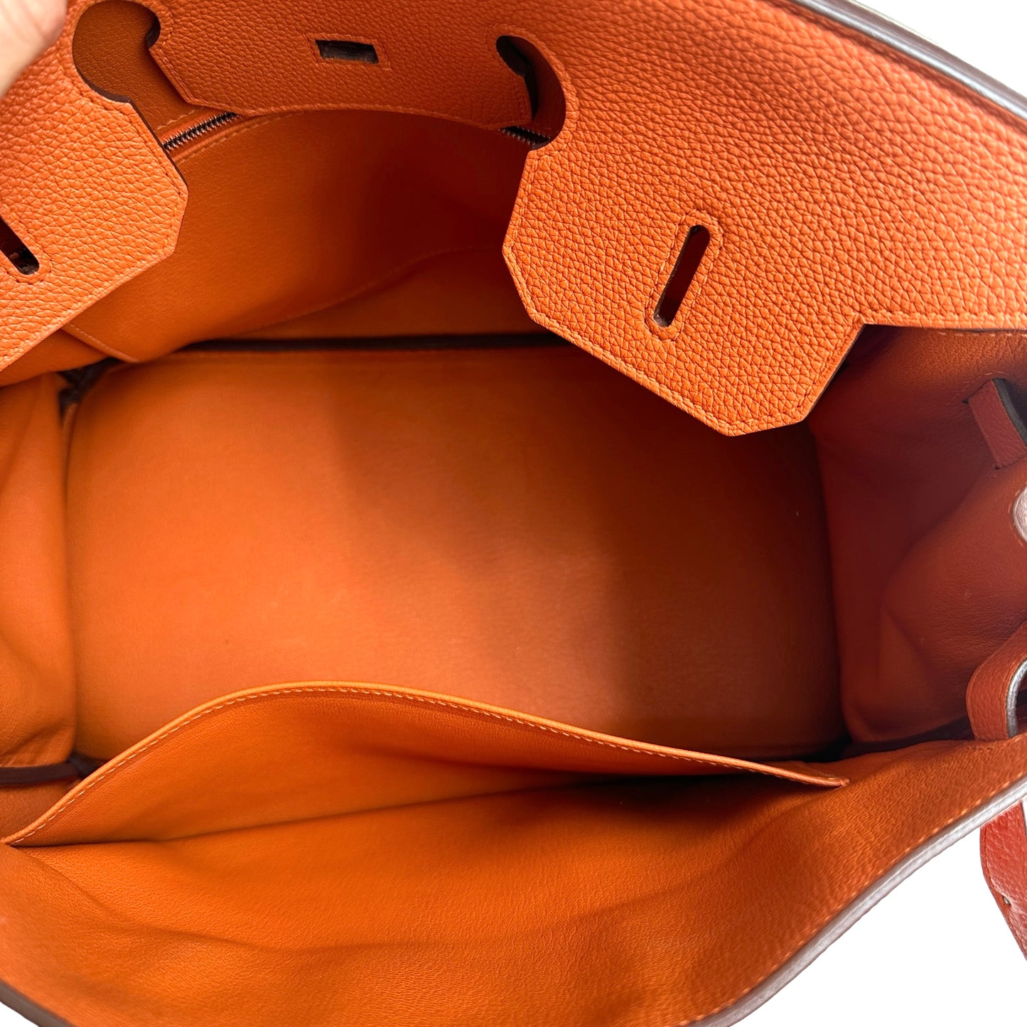 Orange Togo Birkin 35 Bag