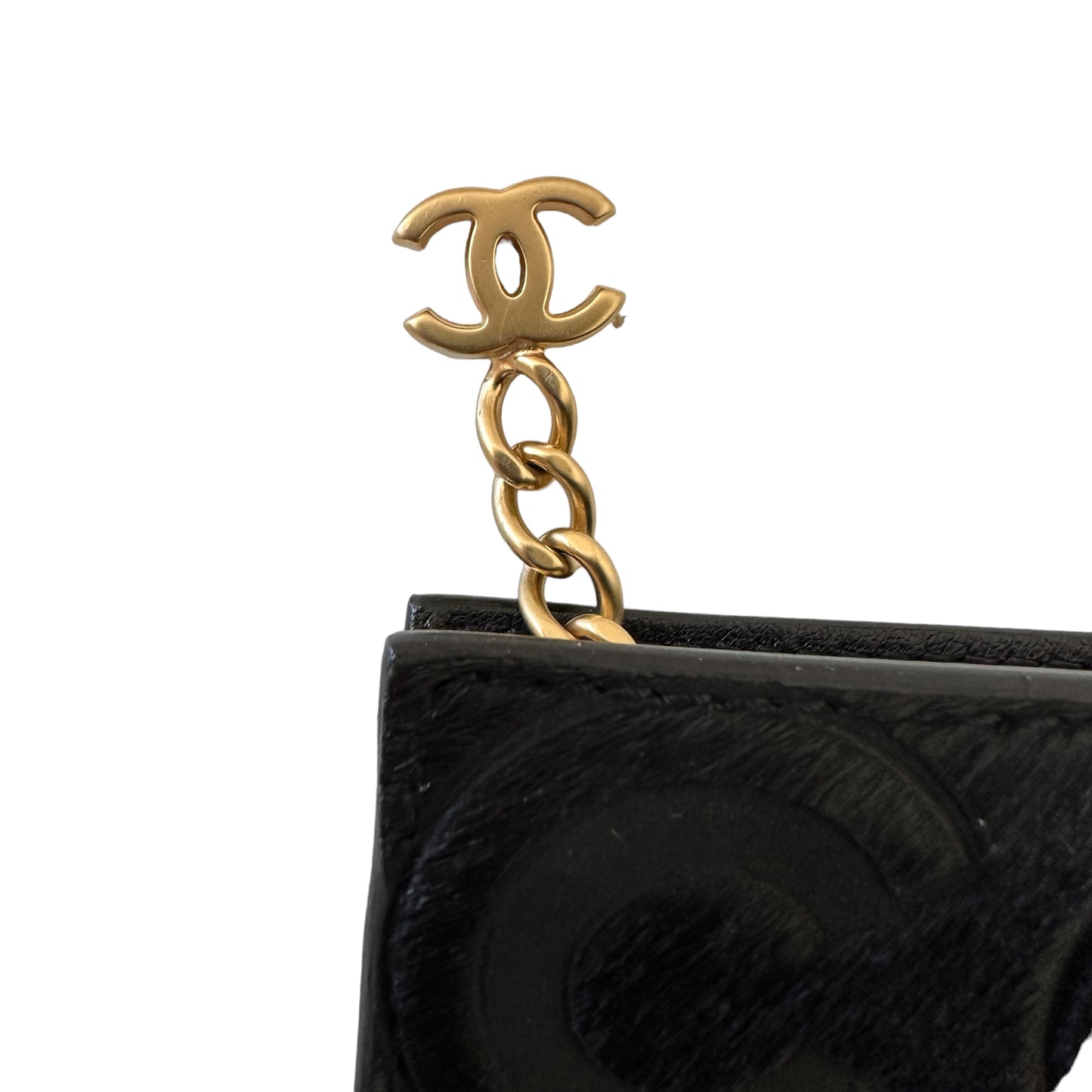 Black Pony Hair Coco Pouch