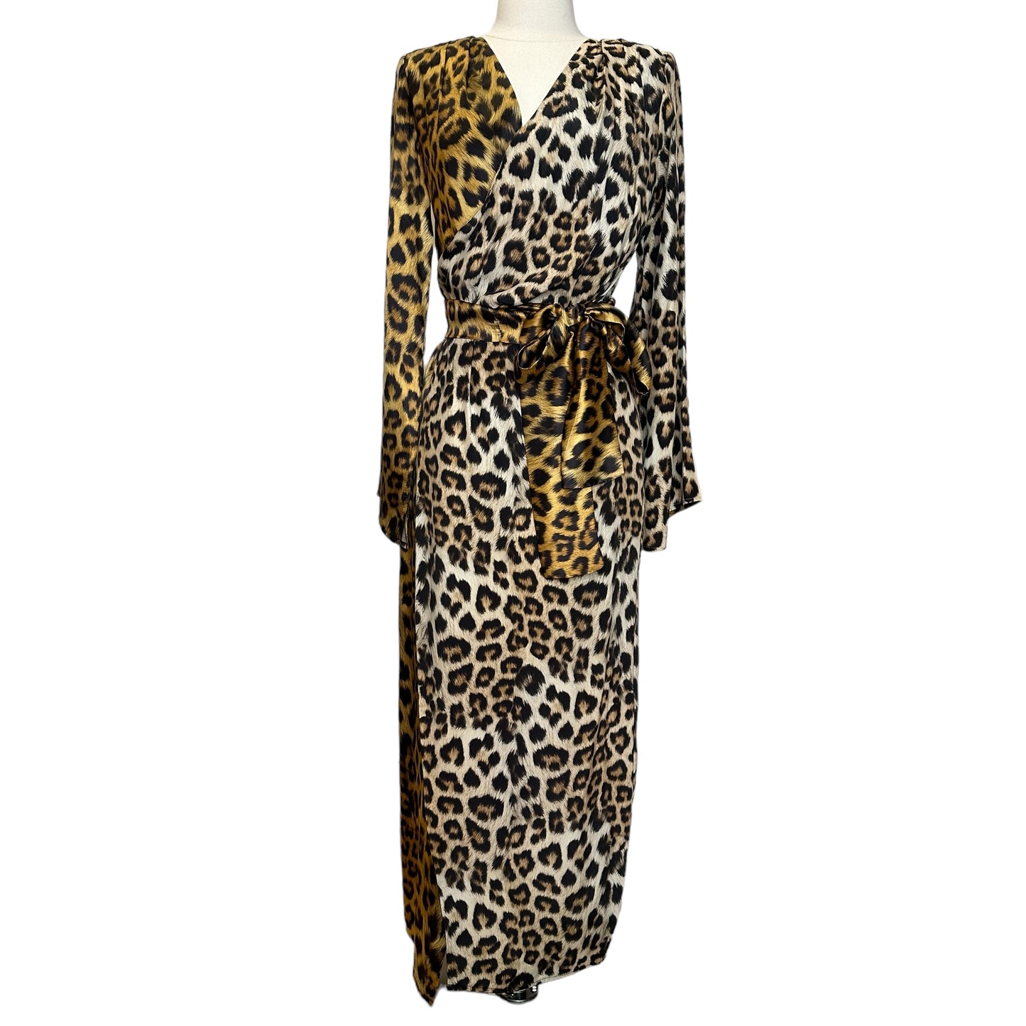 Leopard Silk Dress - S