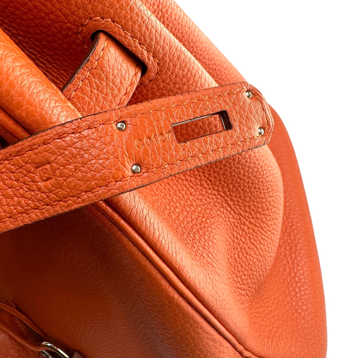 Orange Togo Birkin 35 Bag