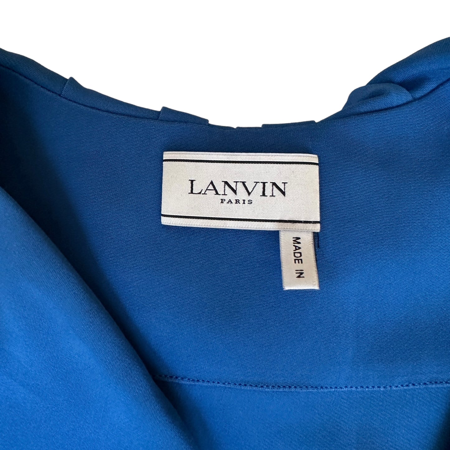 Blue Ruffle Tank Top - S