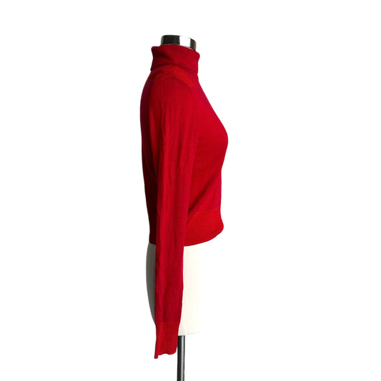 Red Cropped Pullover - S