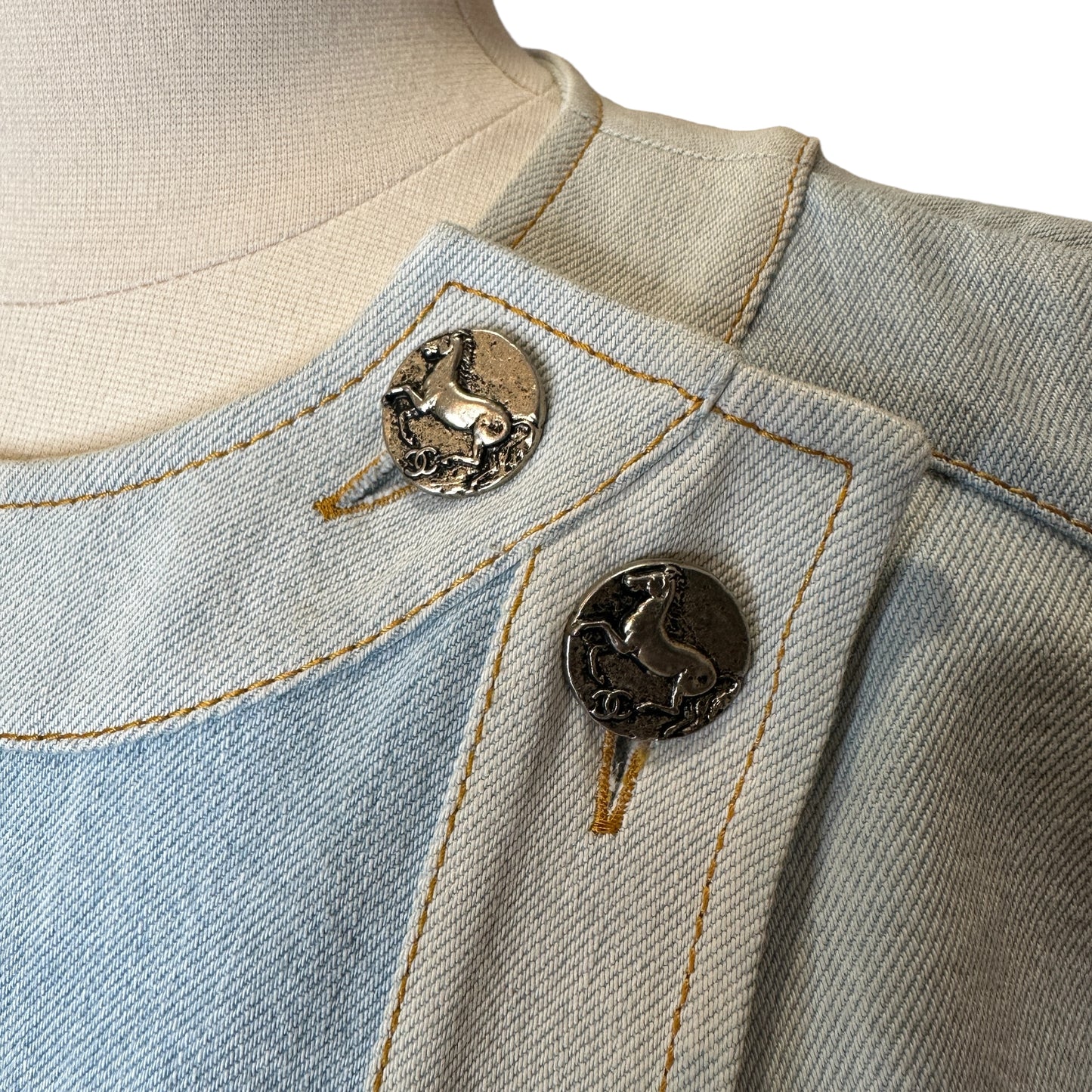 Short Denim Dress - S