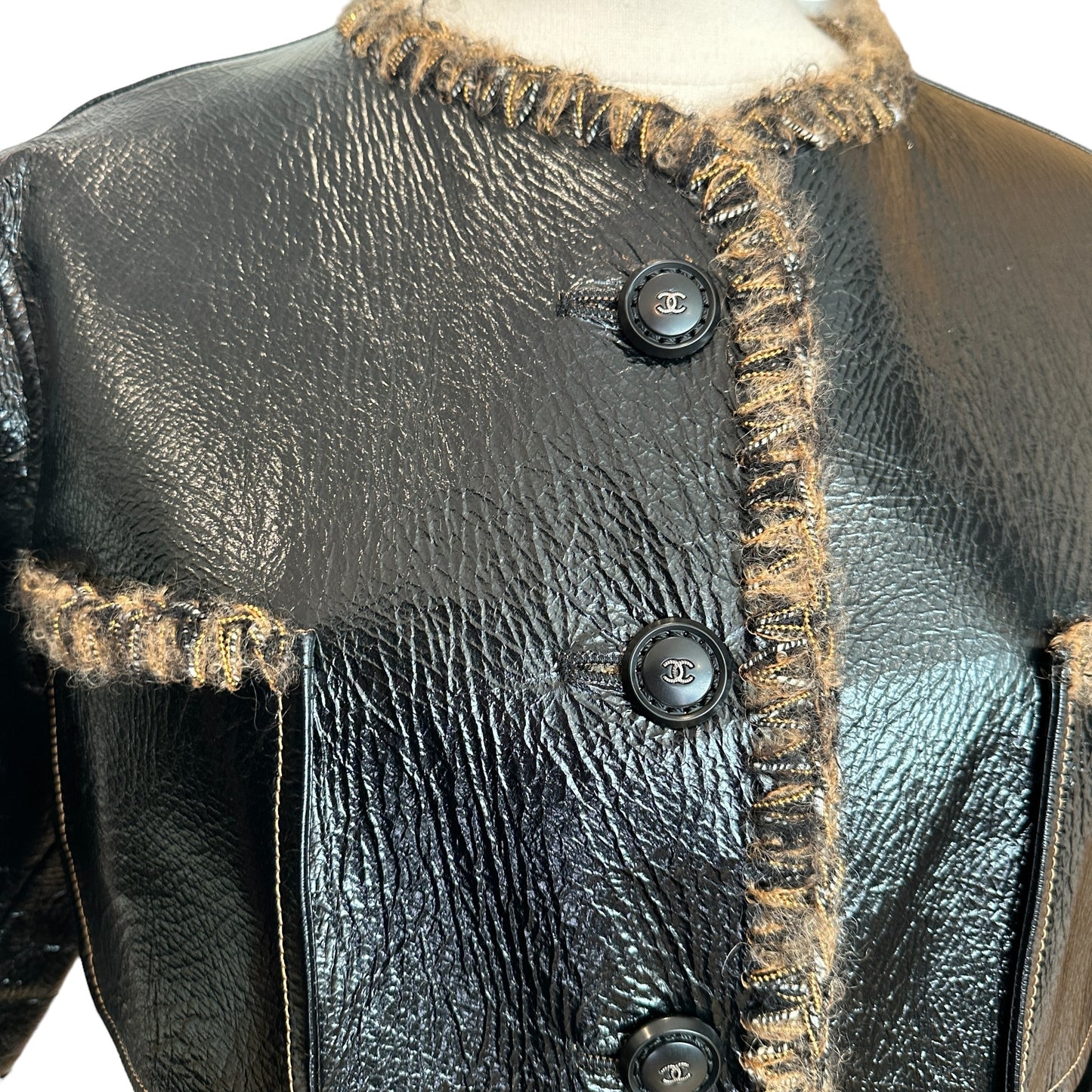 Reversible Leather Jacket - L