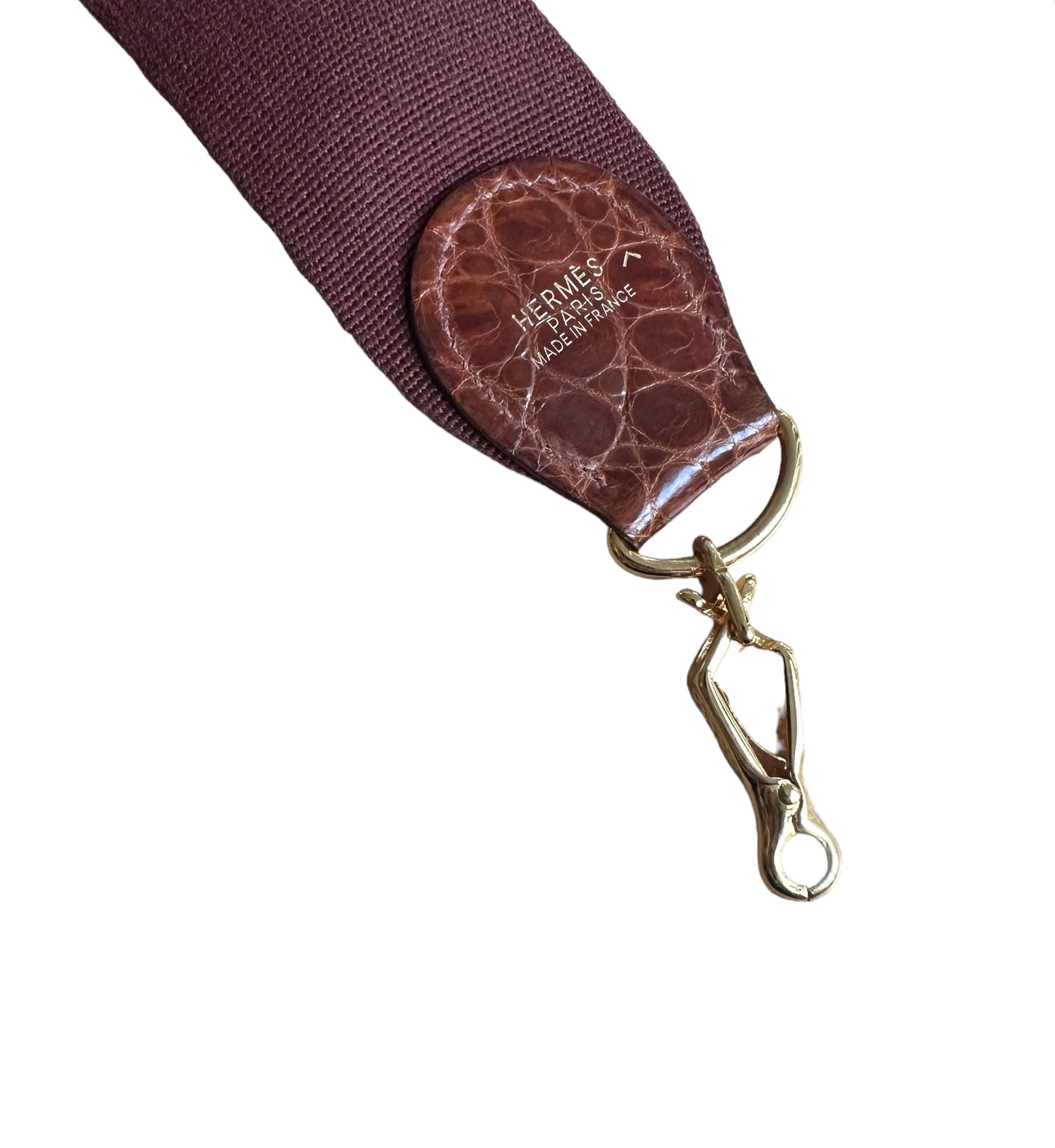 Brown Crocodile Kelly 32 Handbag
