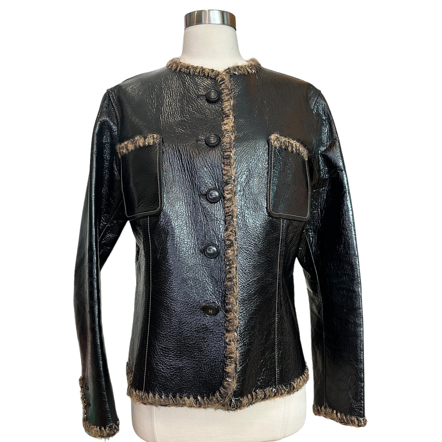 Reversible Leather Jacket - L