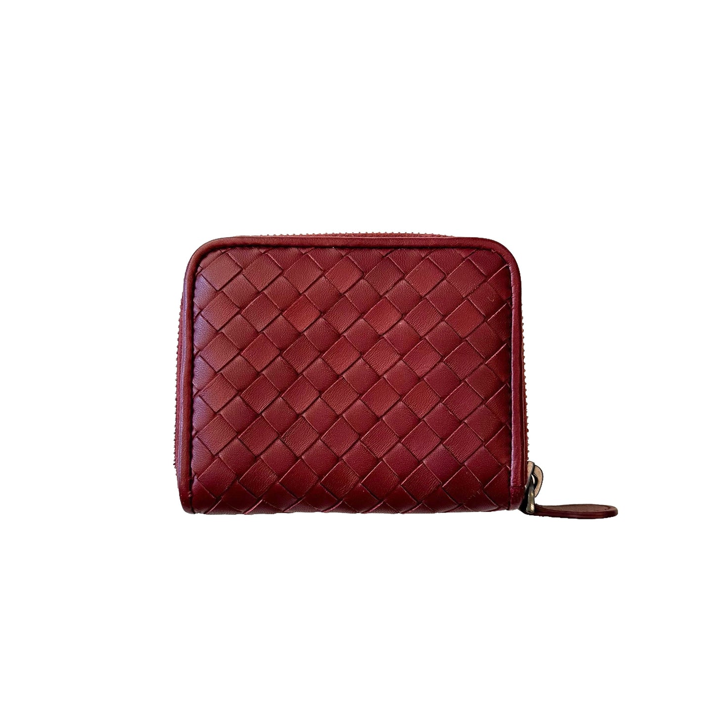 Intrecciato Burgundy Wallet