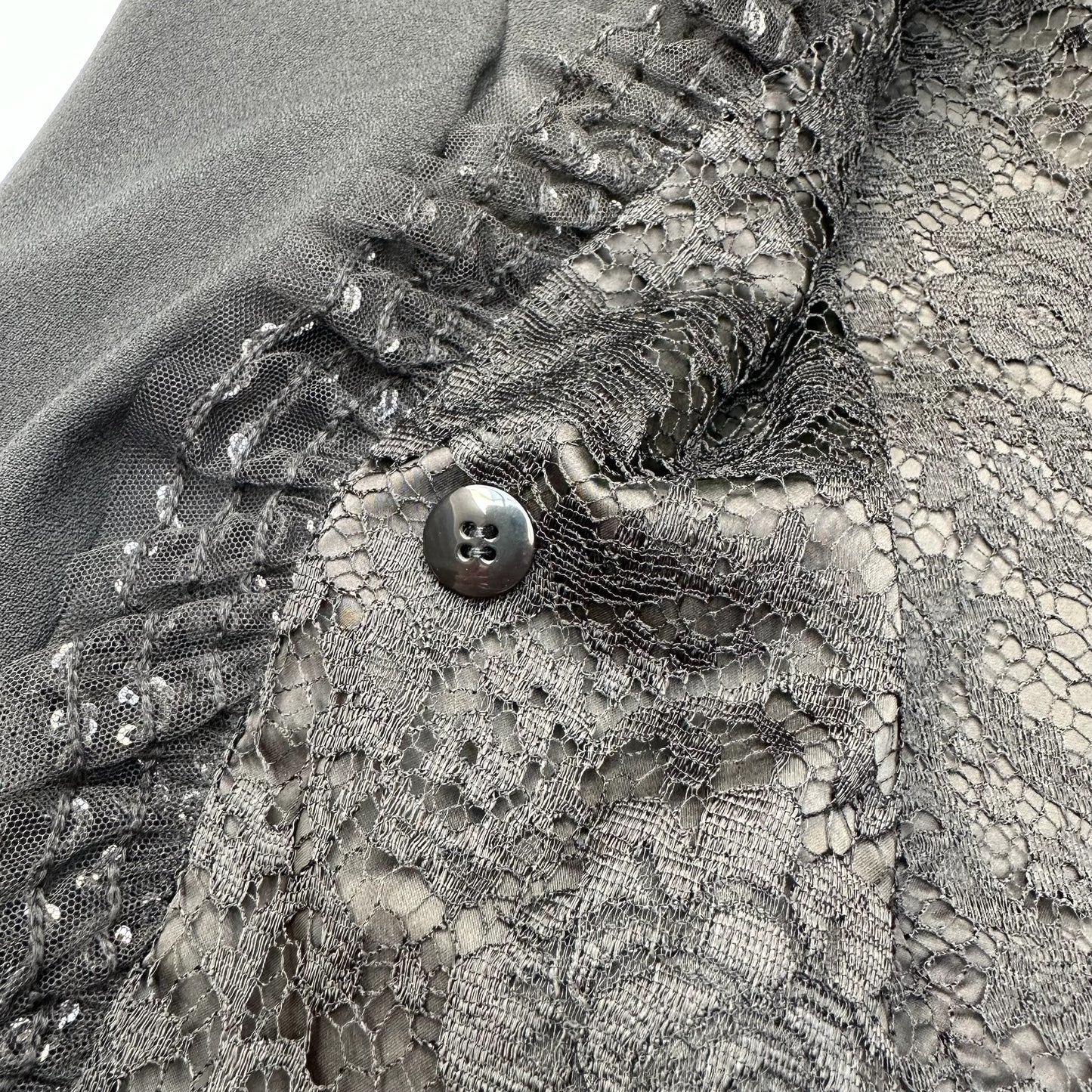 Black Laced Blazer - L