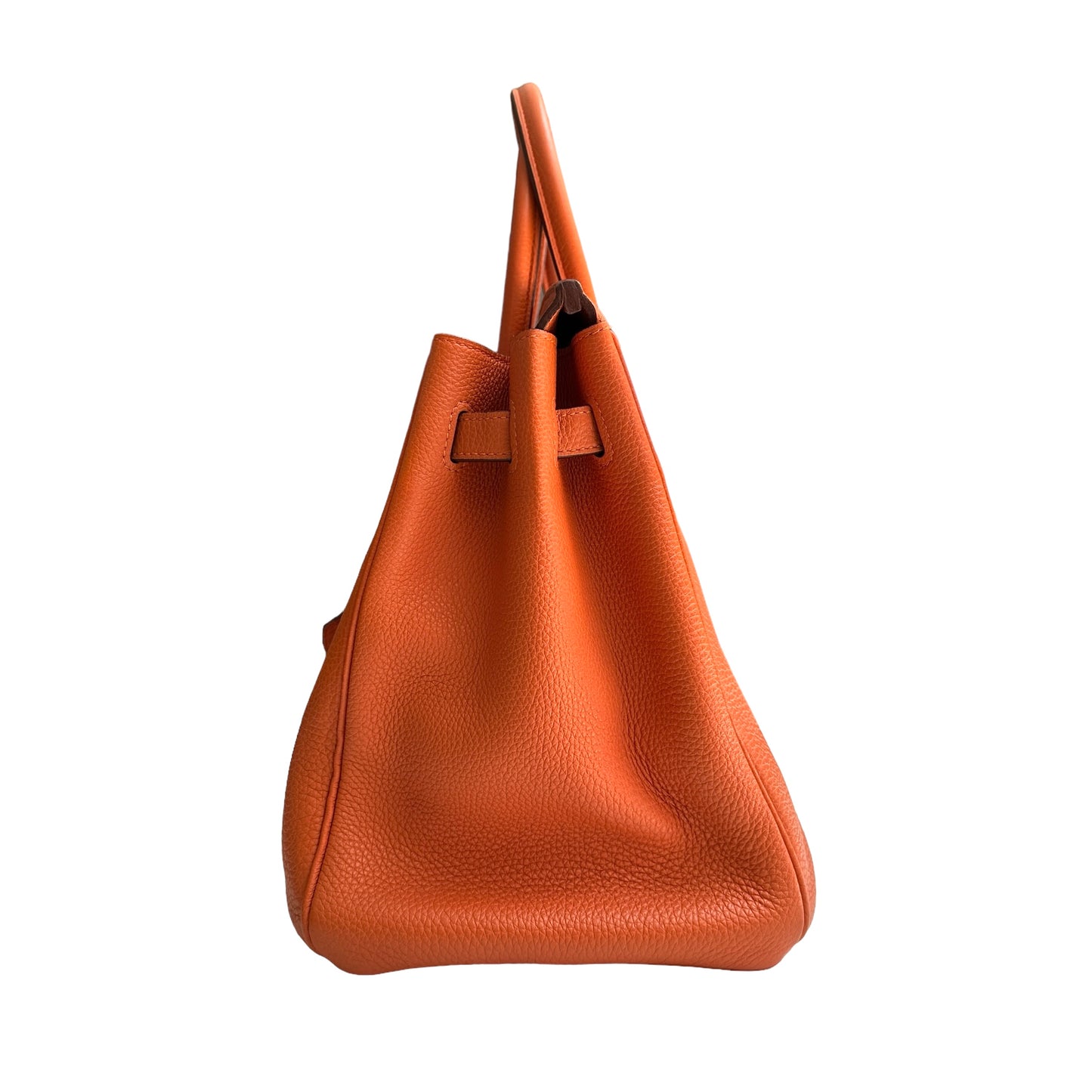 Orange Togo Birkin 35 Bag