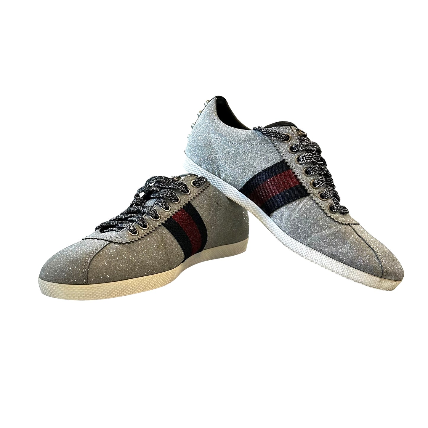 Silver Sparkles Sneakers - 9