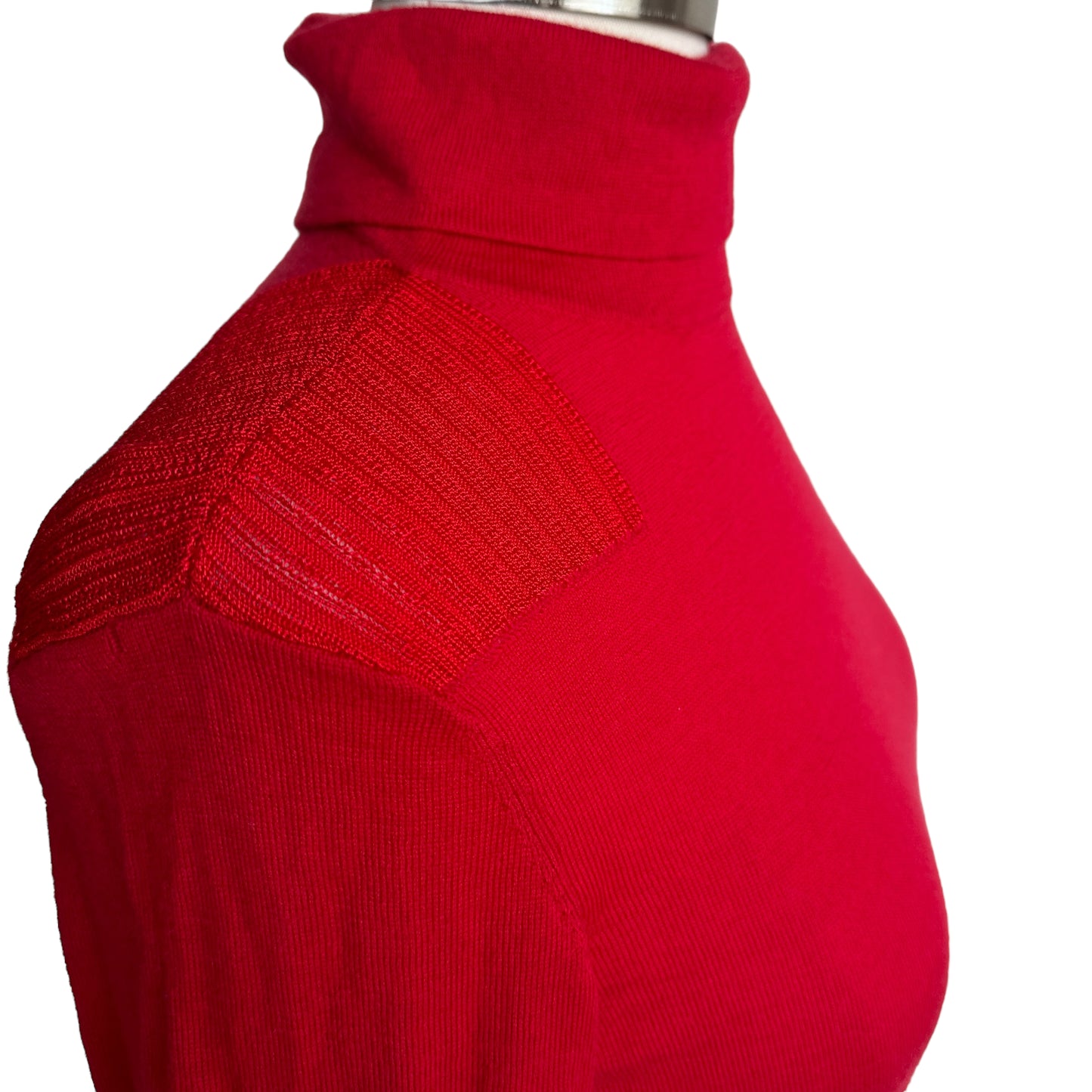 Red Cropped Pullover - S