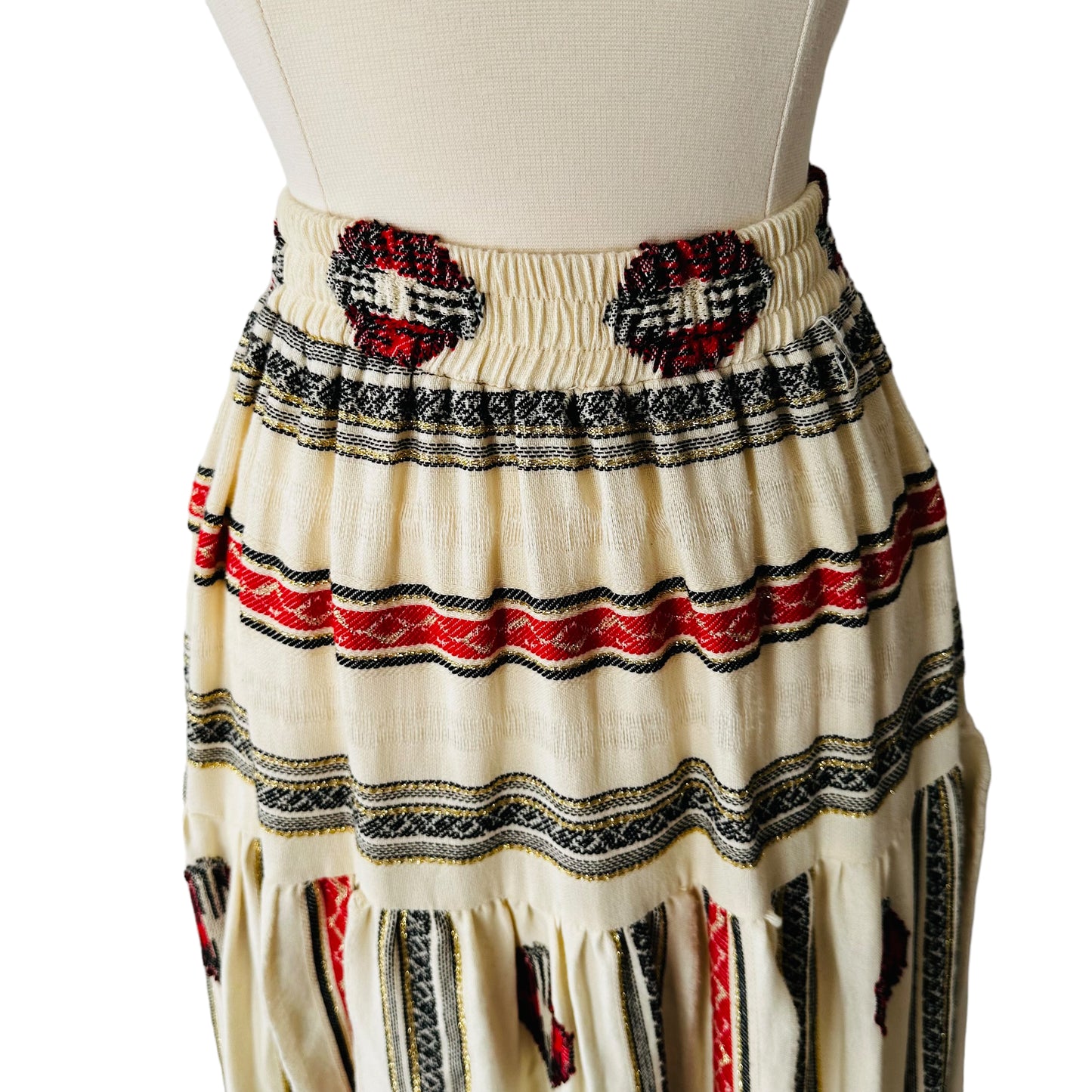 Boho Cream Skirt Set - M