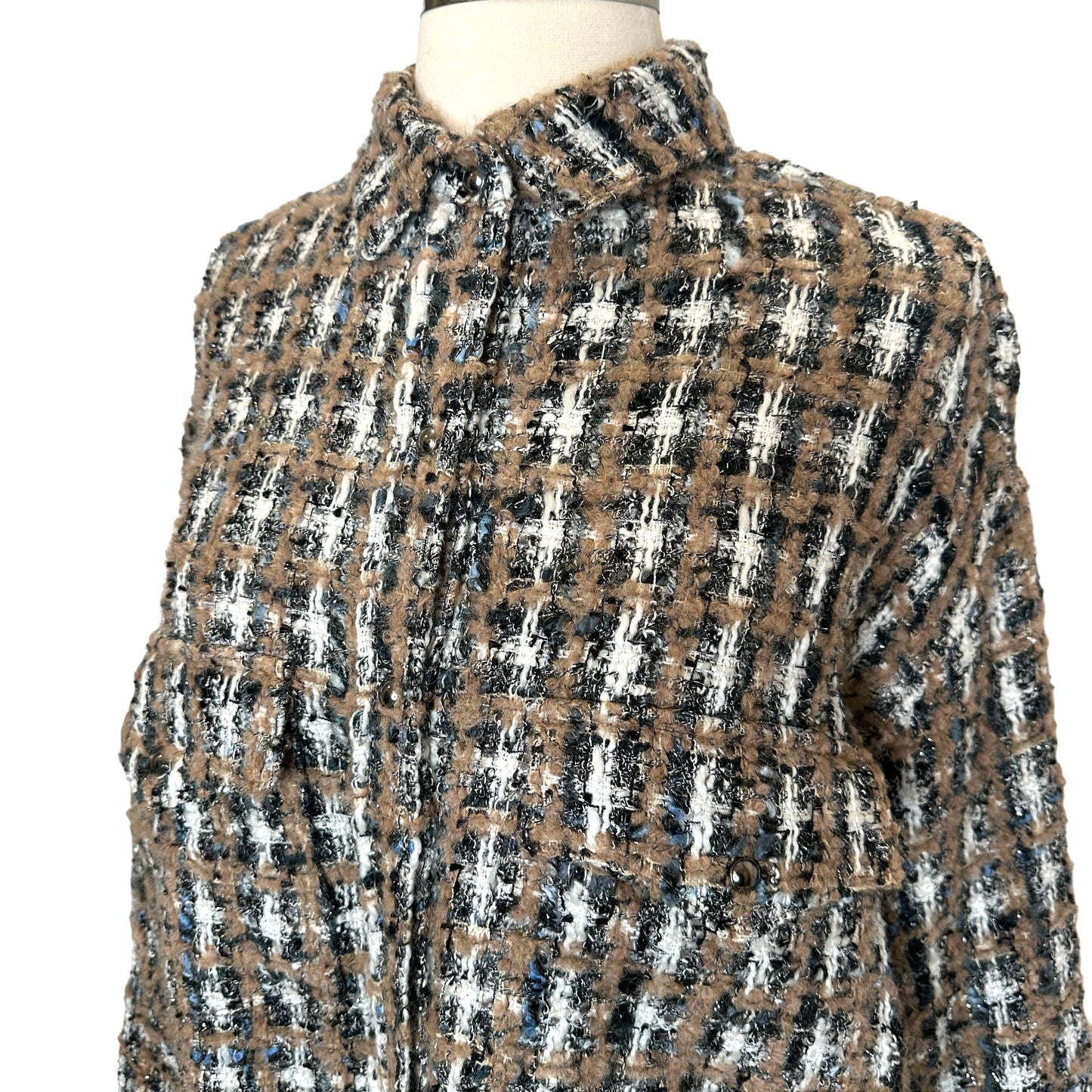 Oversized Tweed Jacket - S