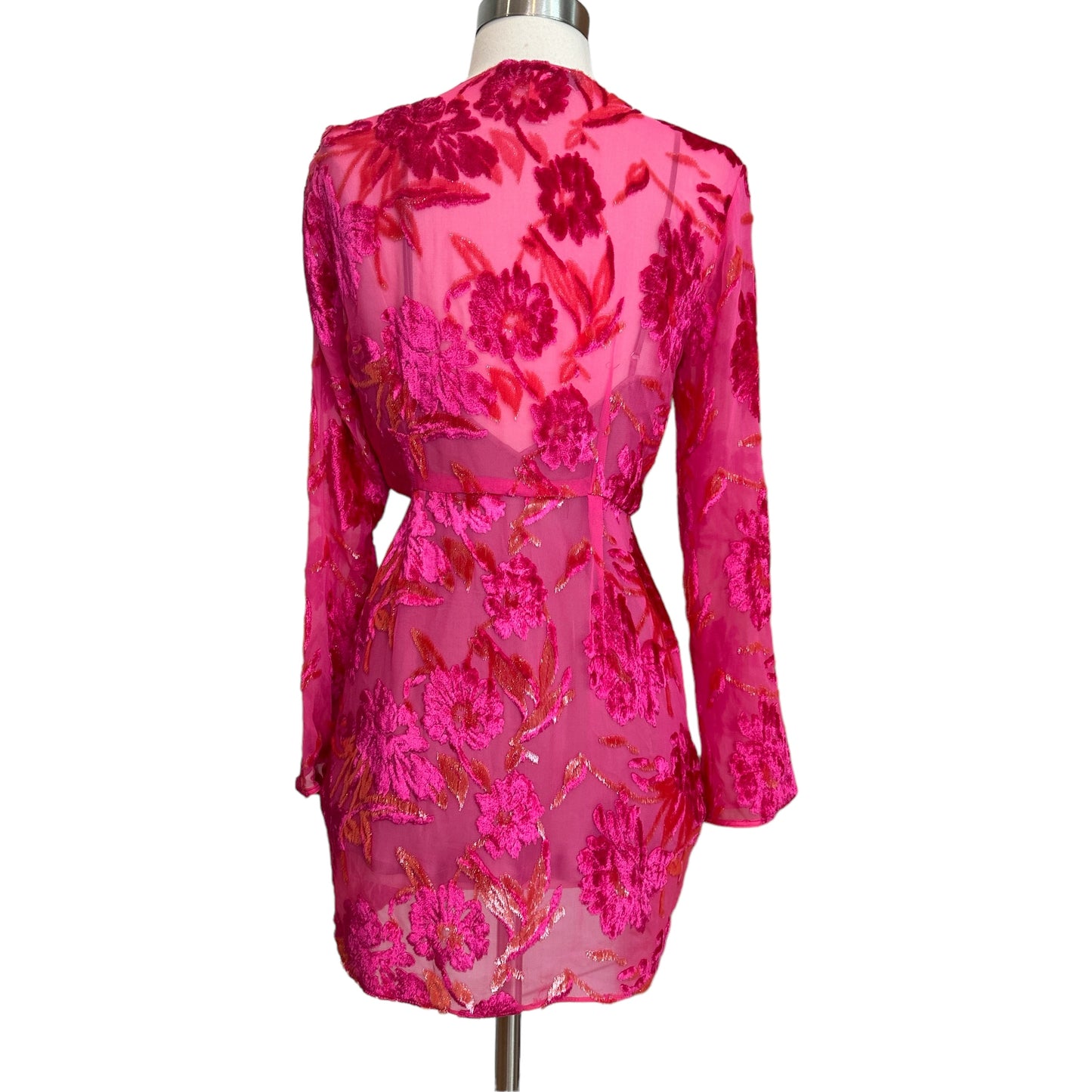 Fuchsia Floral Blouse - 2