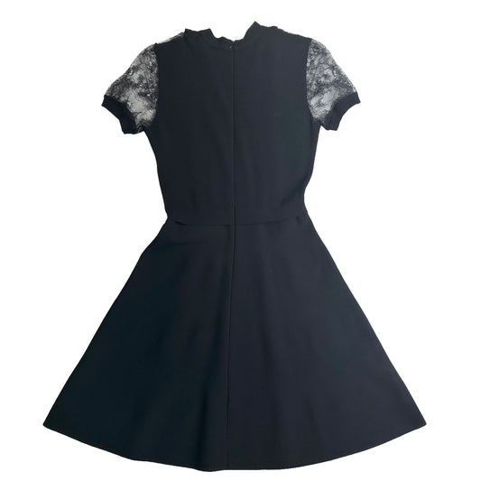 Black Laced Mini Dress - S