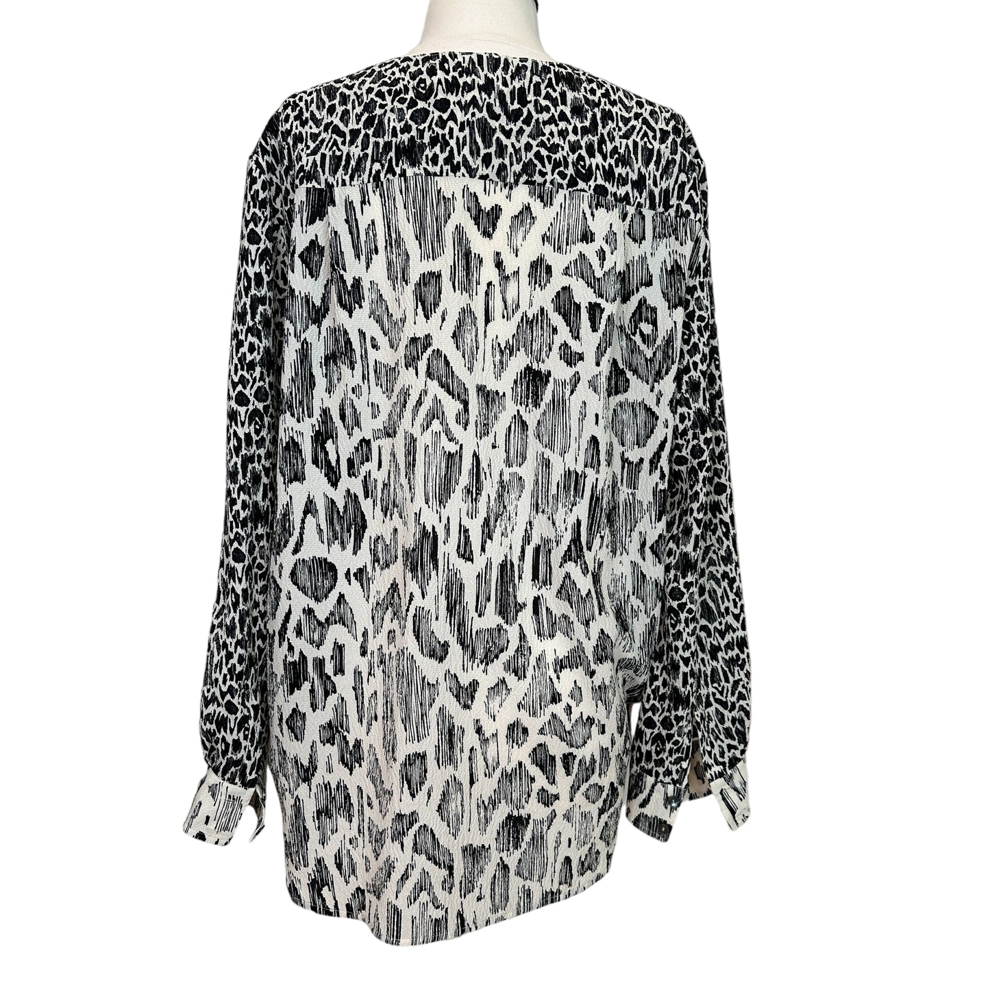 Silk Printed Blouse - L