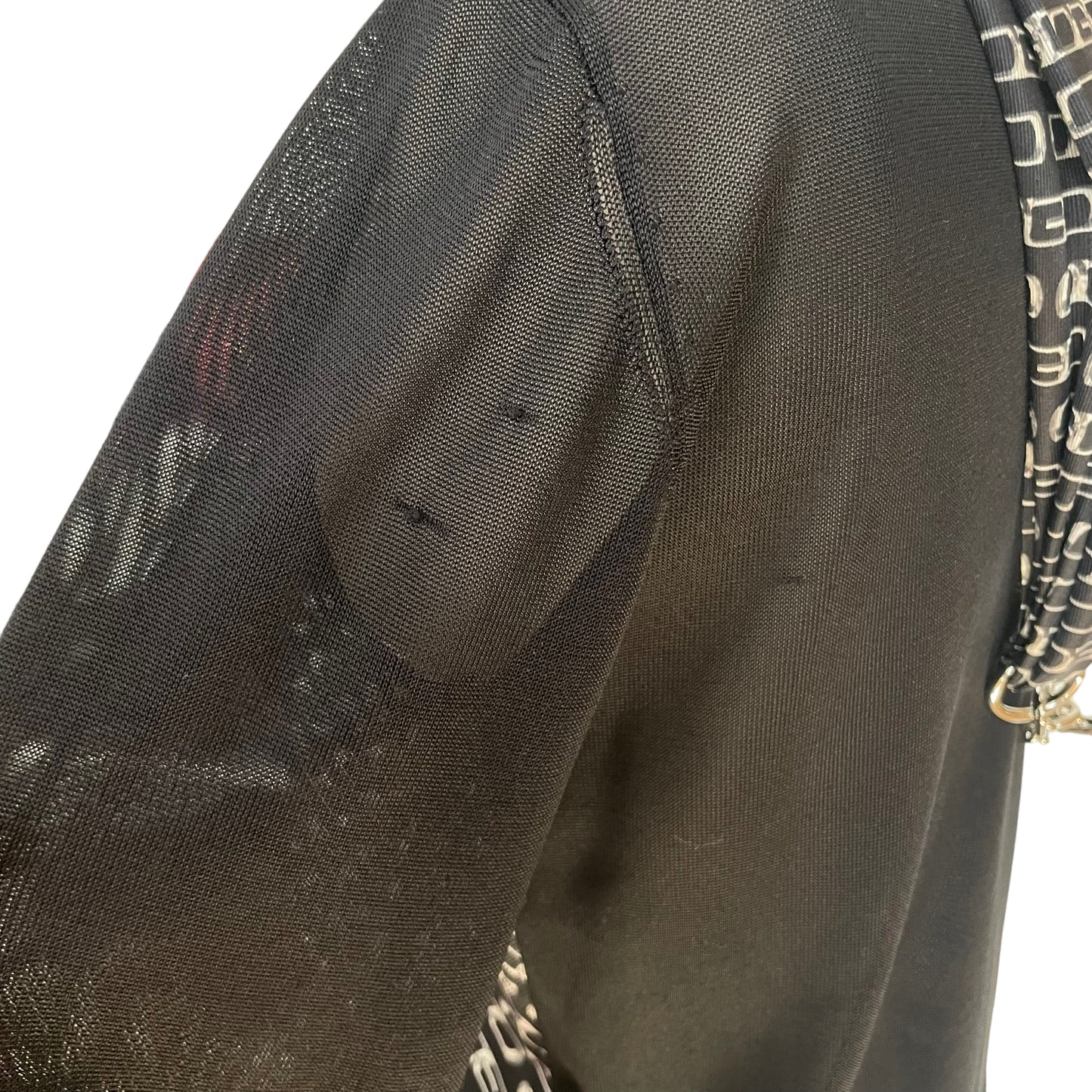 Black Chain Link Top - S