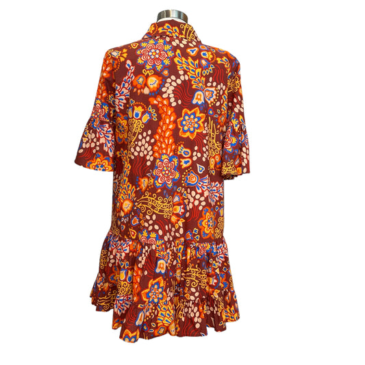 Floral Red Dress - S