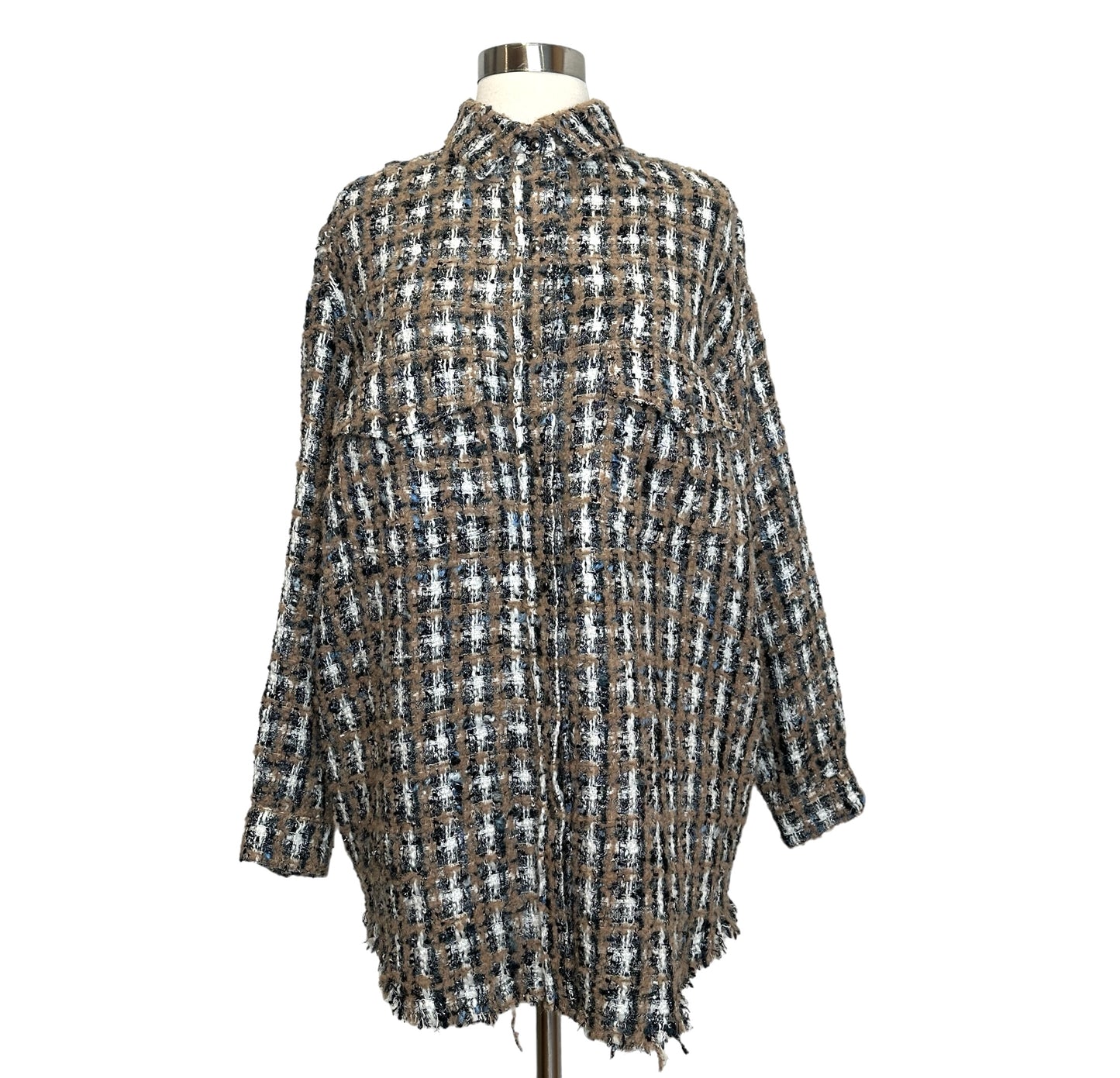Oversized Tweed Jacket - S