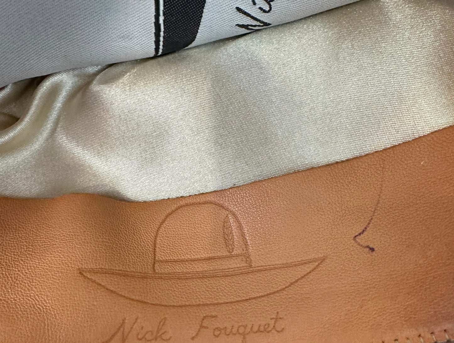 Black Felt & Leather Hat - 57