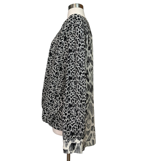 Silk Printed Blouse - L