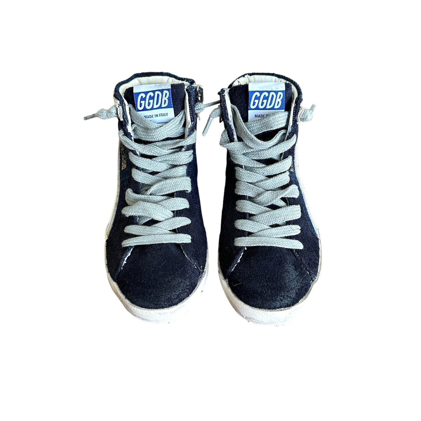 Kids Denim High-Top Sneakers - 25