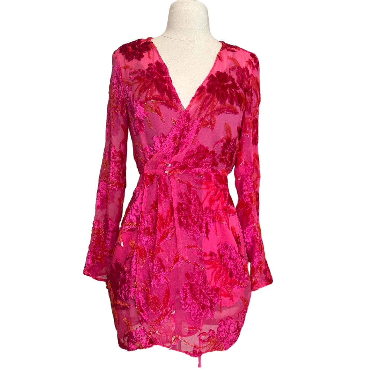 Fuchsia Floral Blouse - 2
