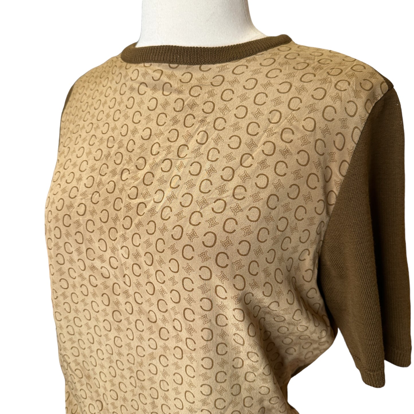 Silk Logo Vintage Top - M