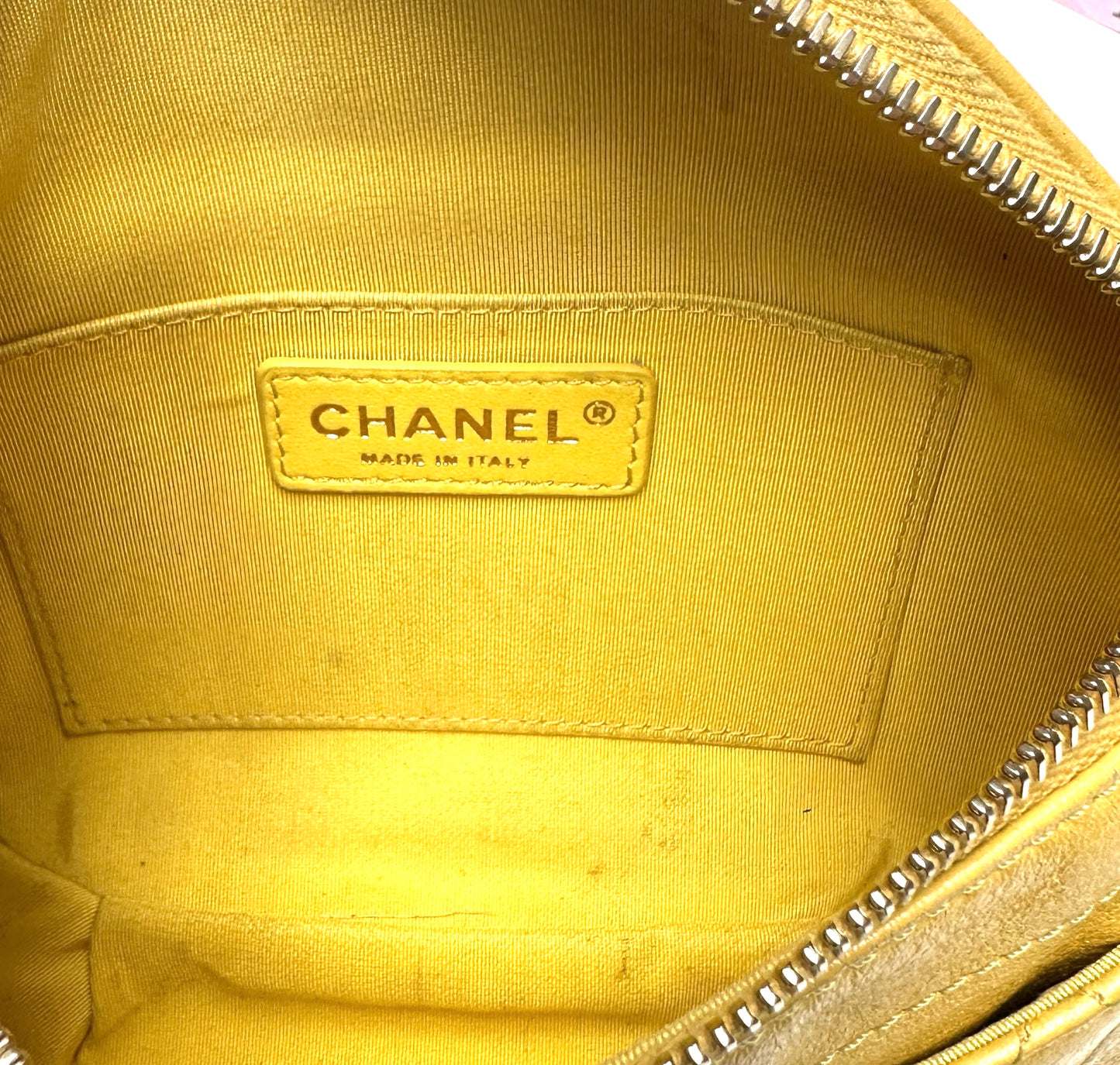 Yellow Leather Belt Bag