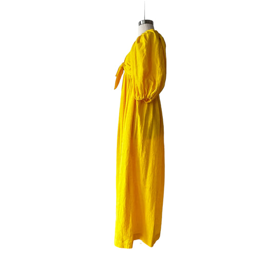 Yellow Puff Sleeve Sundress - XS