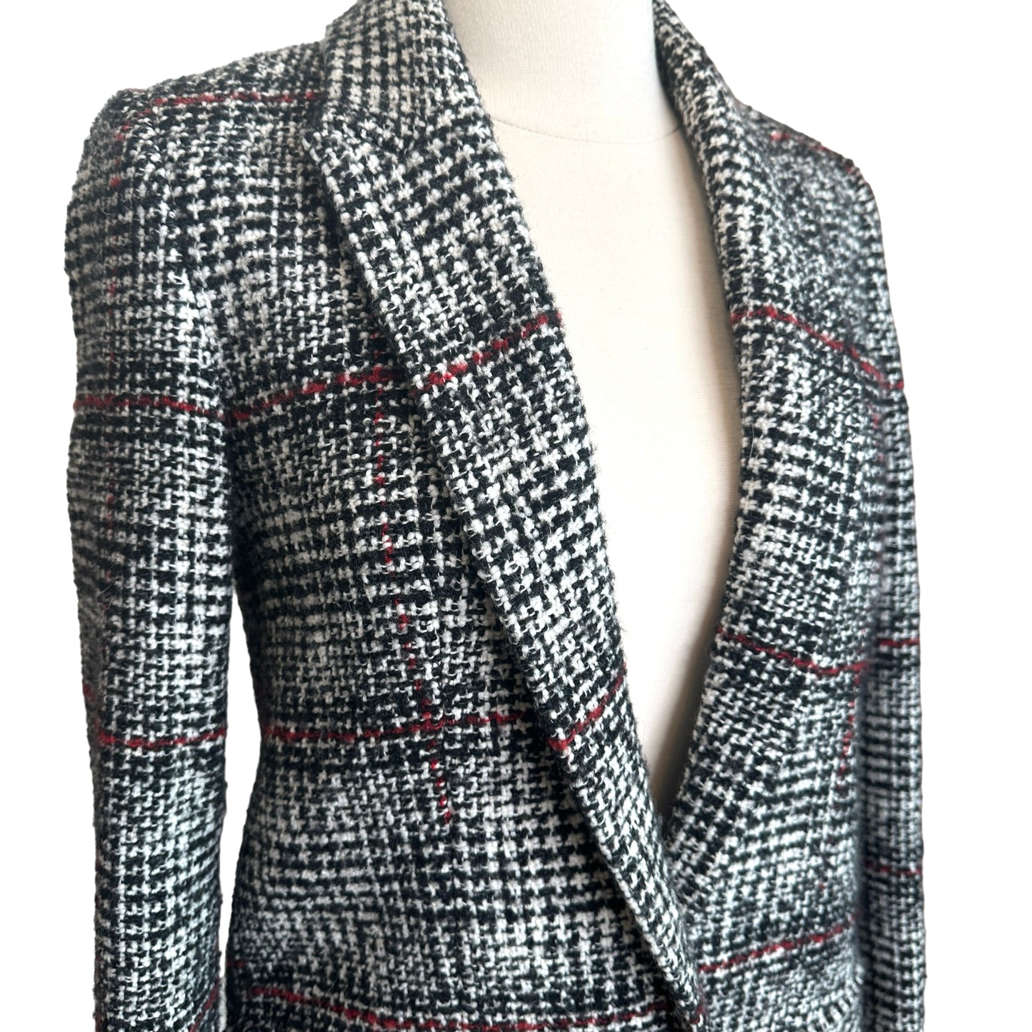 Oversized Tweed Blazer - S