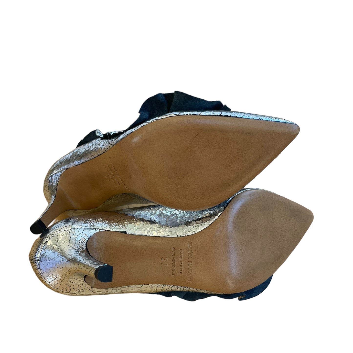 Silver Metallic Heels - 7