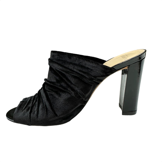Black Velvet Heels - 8