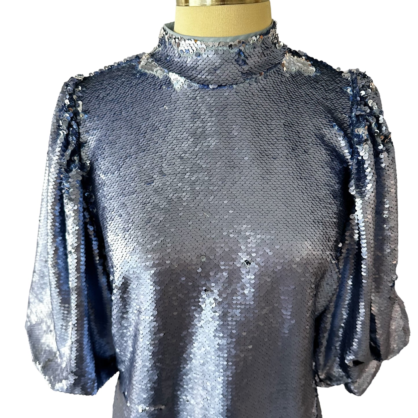 Blue Sequins Dress - S