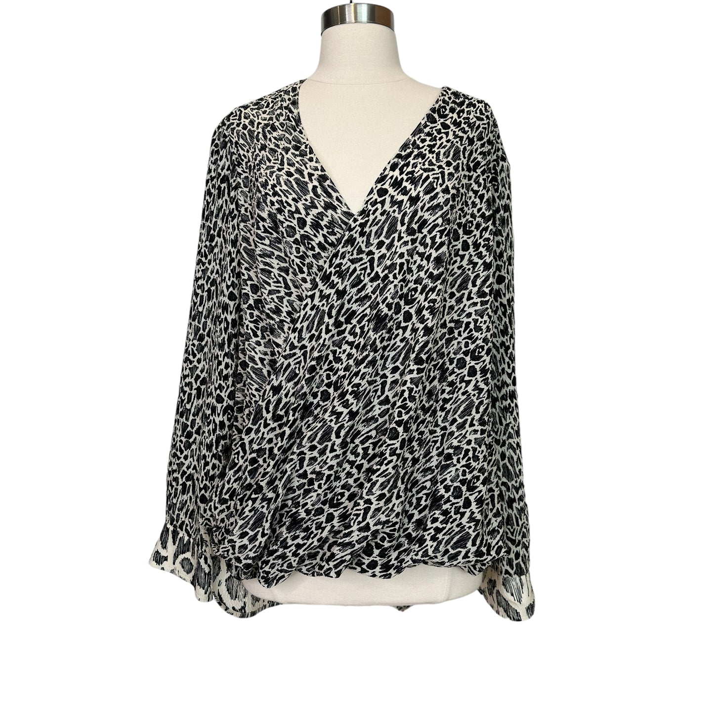Silk Printed Blouse - L